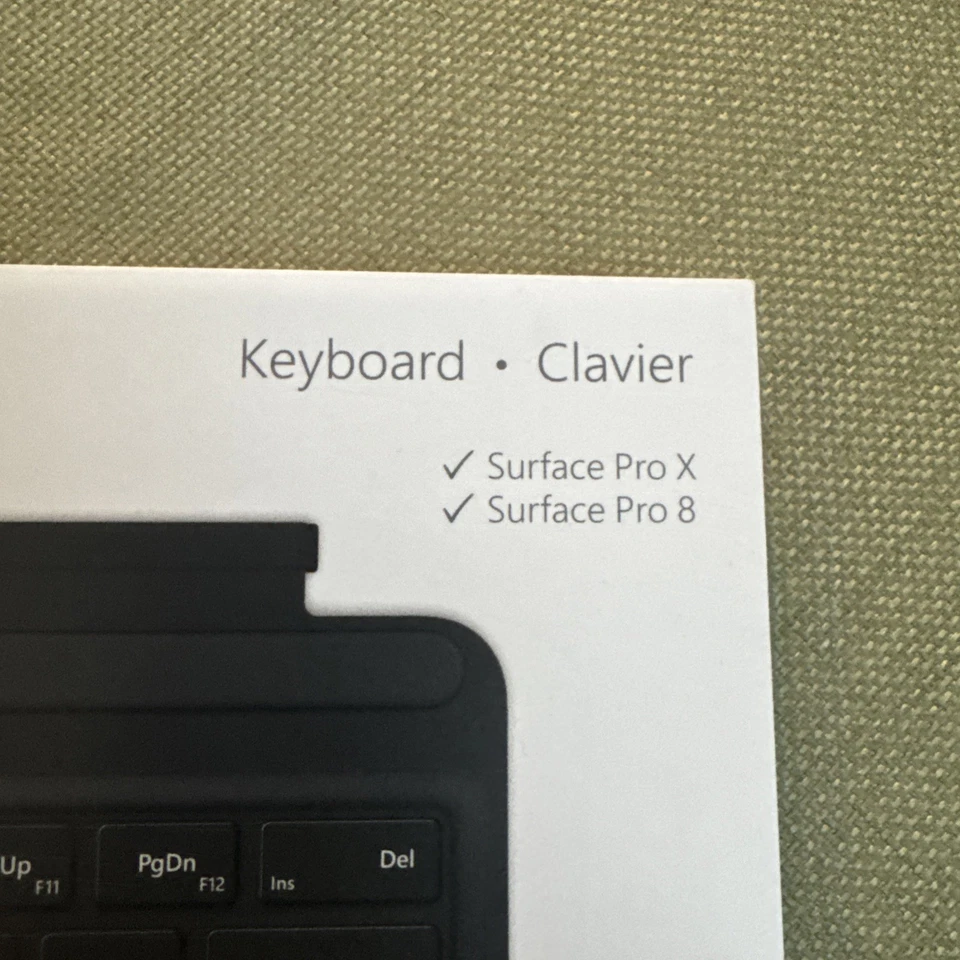 Teclado Microsoft Surface Pro X / Pro 8 - Negro, Modelo 1905 Foto 3 de 4