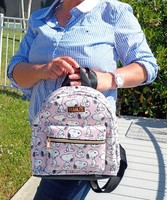 Snoopy Peanuts / Rucksack Backpack Rosa Schwarz / Neu Usa