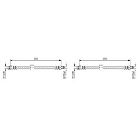 2X Bosch BremsschlÄUche Hinten AußEn Passend FüR Dodge Caliber Jeep Compass Patr