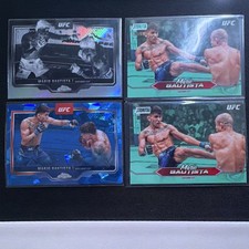 Lot 4 Mario Bautista Topps Chrome & Stadium Club UFC Serial Numbered