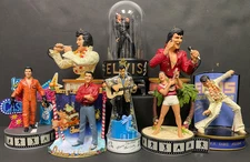 Elvis Presley The King Musical Ornaments Franklin Mint Heirloom Christmas