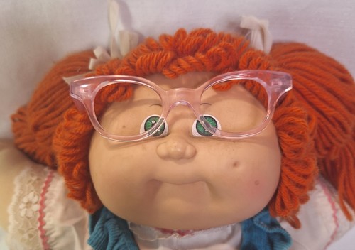 Vintage Cabbage Patch Kid Coleco Red Hair Green Eyes /w Glasses 1985 EUC - Picture 10 of 10