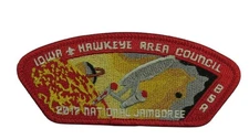2017 Jamboree Hawkeye Area Council IA JSP RED Bdr (VT1184)