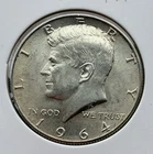 1964-P Kennedy Half Dollar 90% Silver US Coin Philadelphia Mint 50c JFK USA