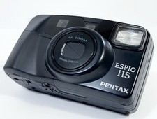 Pentax Espio 115 35mm Film Camera 38-115mm Zoom Tested Clean w Strap