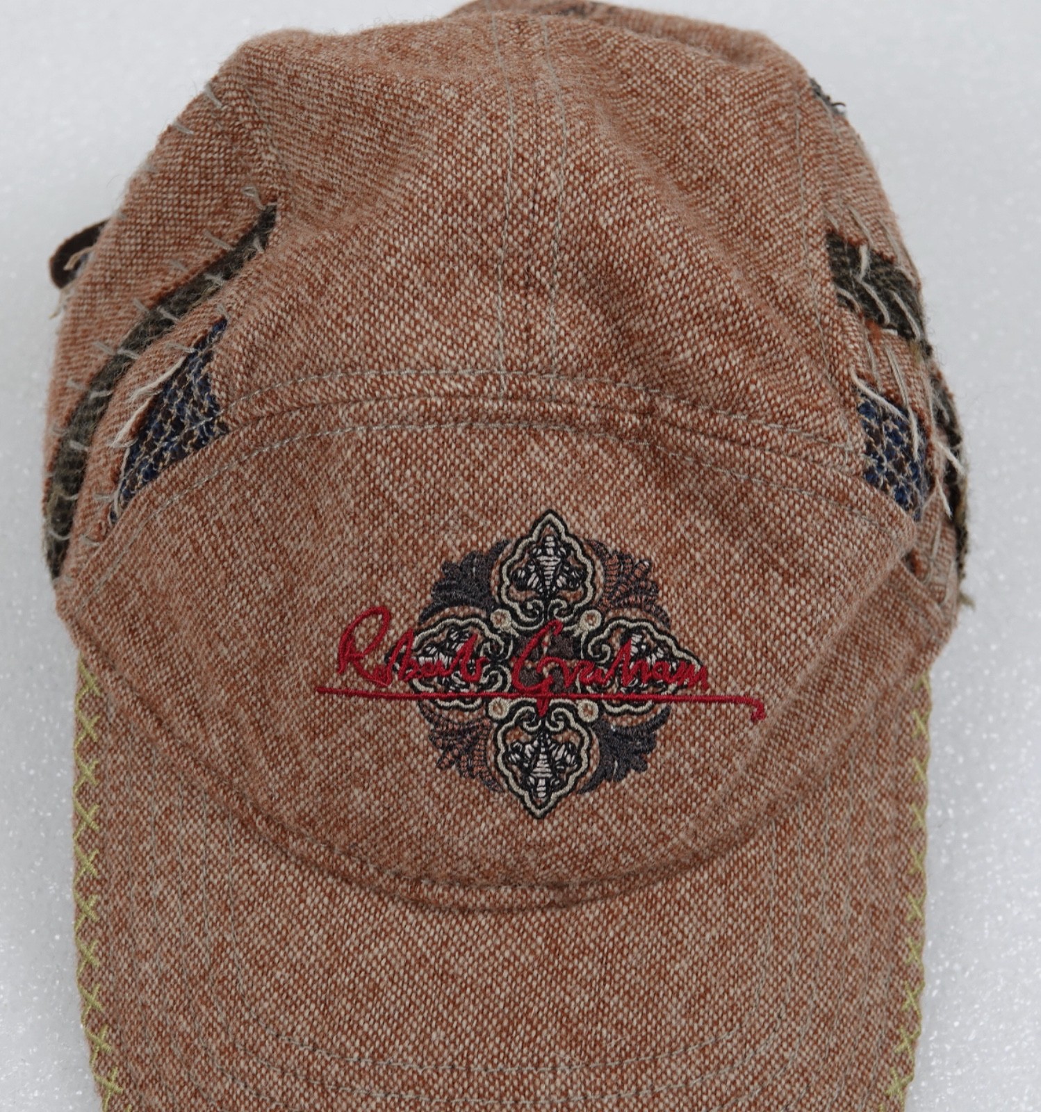 VINTAGE ROBERT GRAHAM BASEBALL PATCHWORK TWEED CA… - image 3