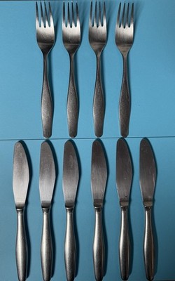 Vintage Danish Modern MCM Stainless Flatware Made In Denmark Palma School 10 Pcs