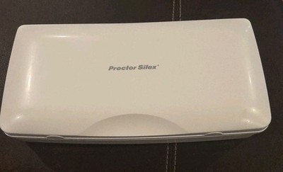 Proctor Silex Electric Knife Double Blade w/ Case & Carving Fork   Gently Used