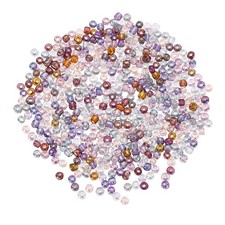 2000Pcs Glass Seed Beads 3mm Mini Glass Seed Spacer Bead Mixed Colors