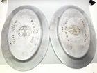 Griswold Cast Iron #849 Steak Platter In Duo Chrome Finish Set Of 2