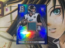 2014 Panini Spectra Jersey Blue Prizm /49 Blake Bortles #239 Rookie Auto RC