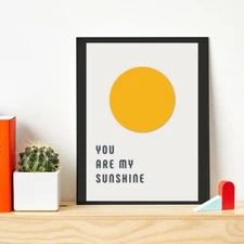 You Are My Sunshine Typography Art Instant Download Printable Digital Print Wall