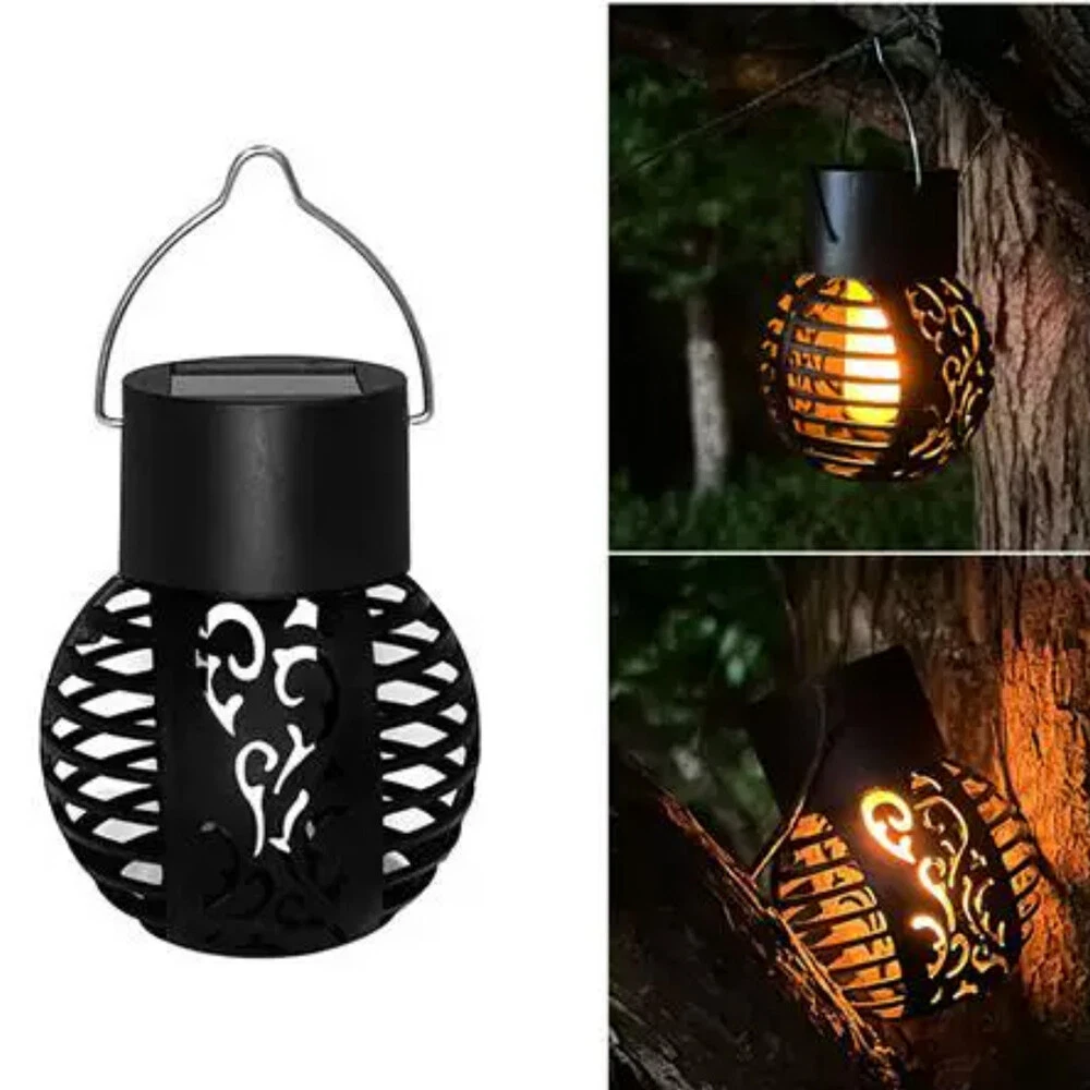 Buy Outdoor Flickering LED Solar Powered Lantern In UK - Shop Now