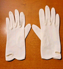 Nice Vintage Van Raalte Ladies Dress Gloves White Size 6-7