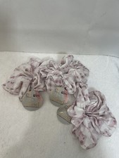 Scunci Lot Of 3 Pink White Leopard Print Accessory For All Hair Types Scrunchie