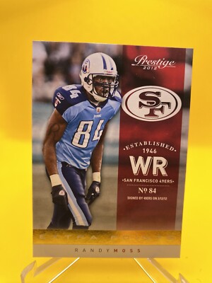 2020 Panin Prestige Football Extra Points Randy Moss No.38 SF 49ers