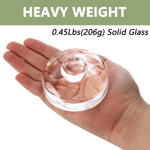 9 Pack Fermentation Glass Weights with Easy Grip Handles for Wide Mouth Mason Ja - Picture 3 of 12