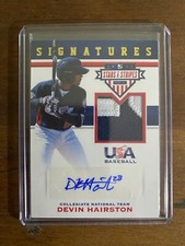 2017 Panini Devin Hairston Auto Relic USA Collegiate National Team