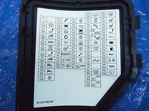 2007-2014 MINI COOPER R55 R56 FUSE BOX MODULE LABEL TRIM ... mini clubman fuse box diagram 