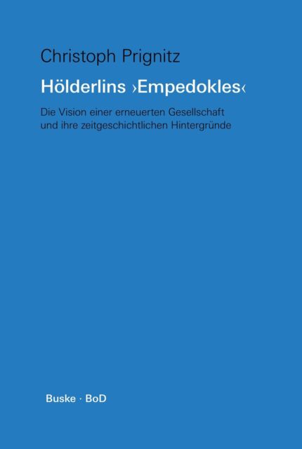 Thumbnail - Hölderlins 'empedokles' | Buch | 9783871186998