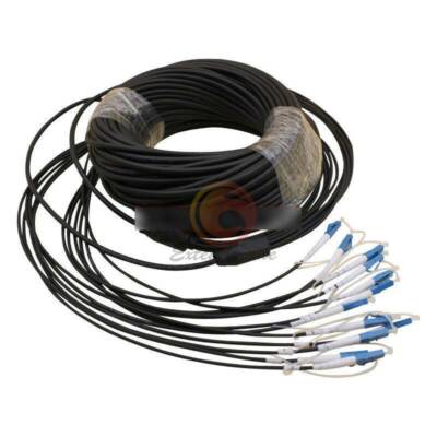 100M Lc-Lc UPC Sm 6 Strand Armored Feld TPU Optisch Patch Kabel Optisch Pullover