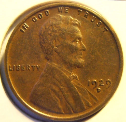 1929 D Lincoln Cent, Better Grade Attractive wheat cent (29DNB2)