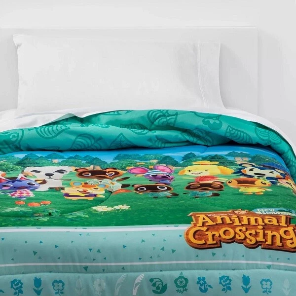 Twin Size Nintendo Animal Crossing DIY Paradise Comforter  - New - Image 2 of 4