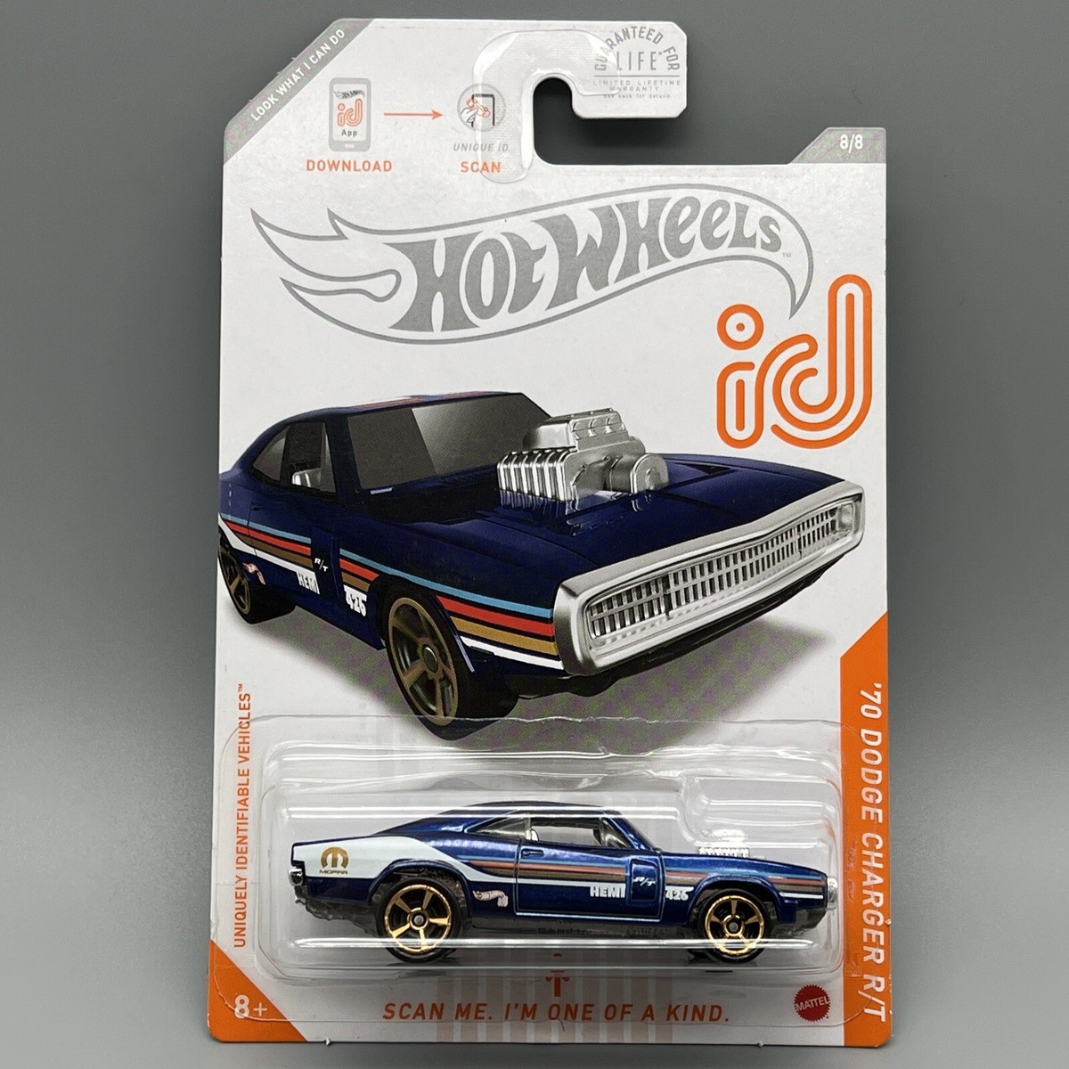 Hot Wheels '70 Dodge Charger R/T ID 8/8 Mattel Read Description | eBay