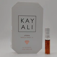 Huda Kayali Utopia Vanilla Coco 21 EDP Intense Sample Spray 1.5ml .05 fl oz New