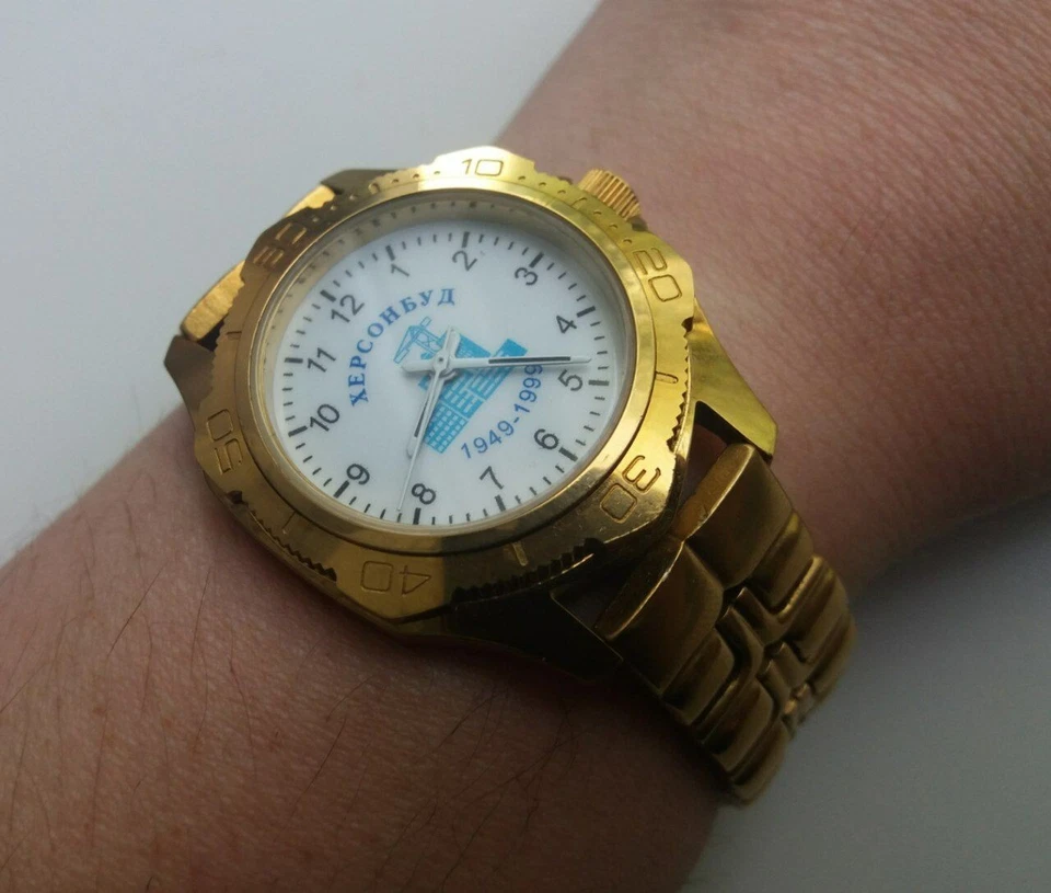 Raro Reloj Vympel URSS Patri Kiev Khersonbud 50 Años 1949-1999 En Caja Foto 4 de 4