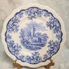 Spode Blue Room Collection - Ruins - Plate 10 7/8" - Regency Series 
