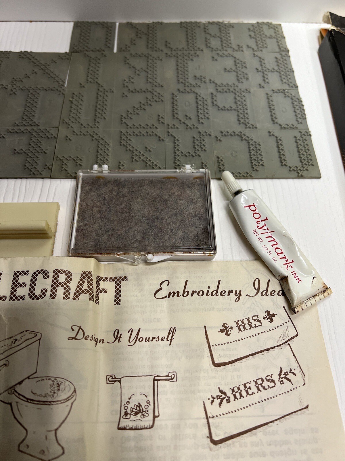 STAMP'N STITCH KIT︱EMBROIDERY MADE EASY︱EMBROIDERY STAMP