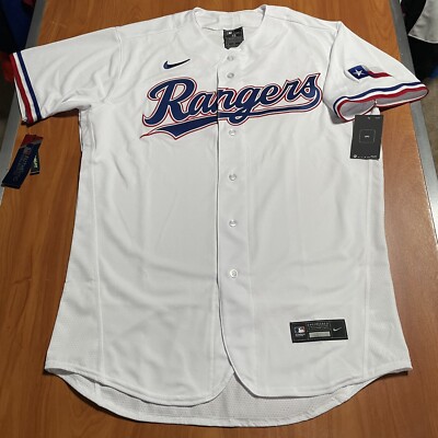 Nike Authentic Dylan MacLean Texas Rangers MLB Baseball Jersey White Home 48