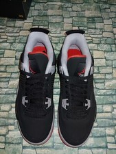 2019 Nike Air Jordan Bred 4 RETRO 408452-060 GS Size 7Y NEW Black Red Rare