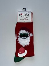 Legale Holiday Christmas Santa Socks Men  s Size 8-12