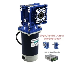 200W Electric RV40 Gear Motor High Torque DC 12V/24V Worm Gear Reducer Gearbox
