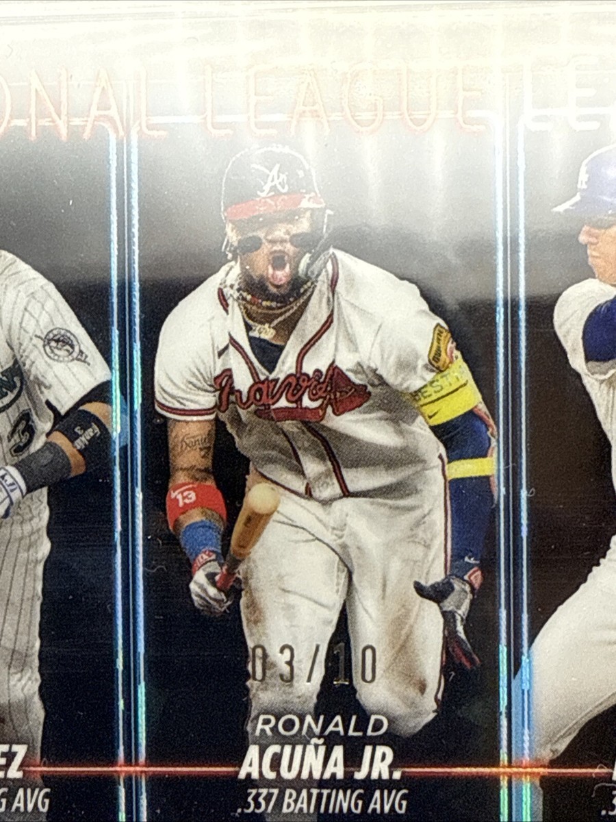 2024 Topps Chrome Sapphire Acuna Jr, Freeman, Arraez PSA 10