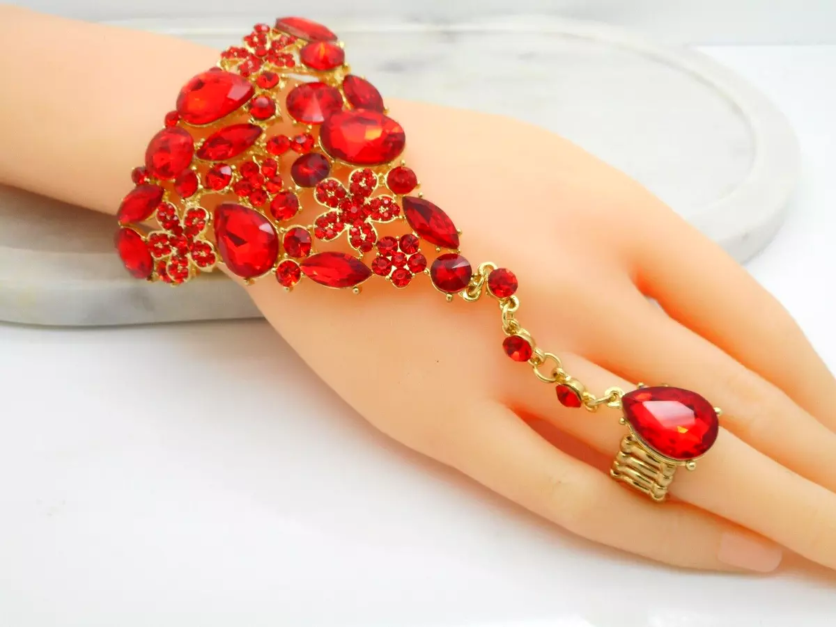 Red shop hand bracelet