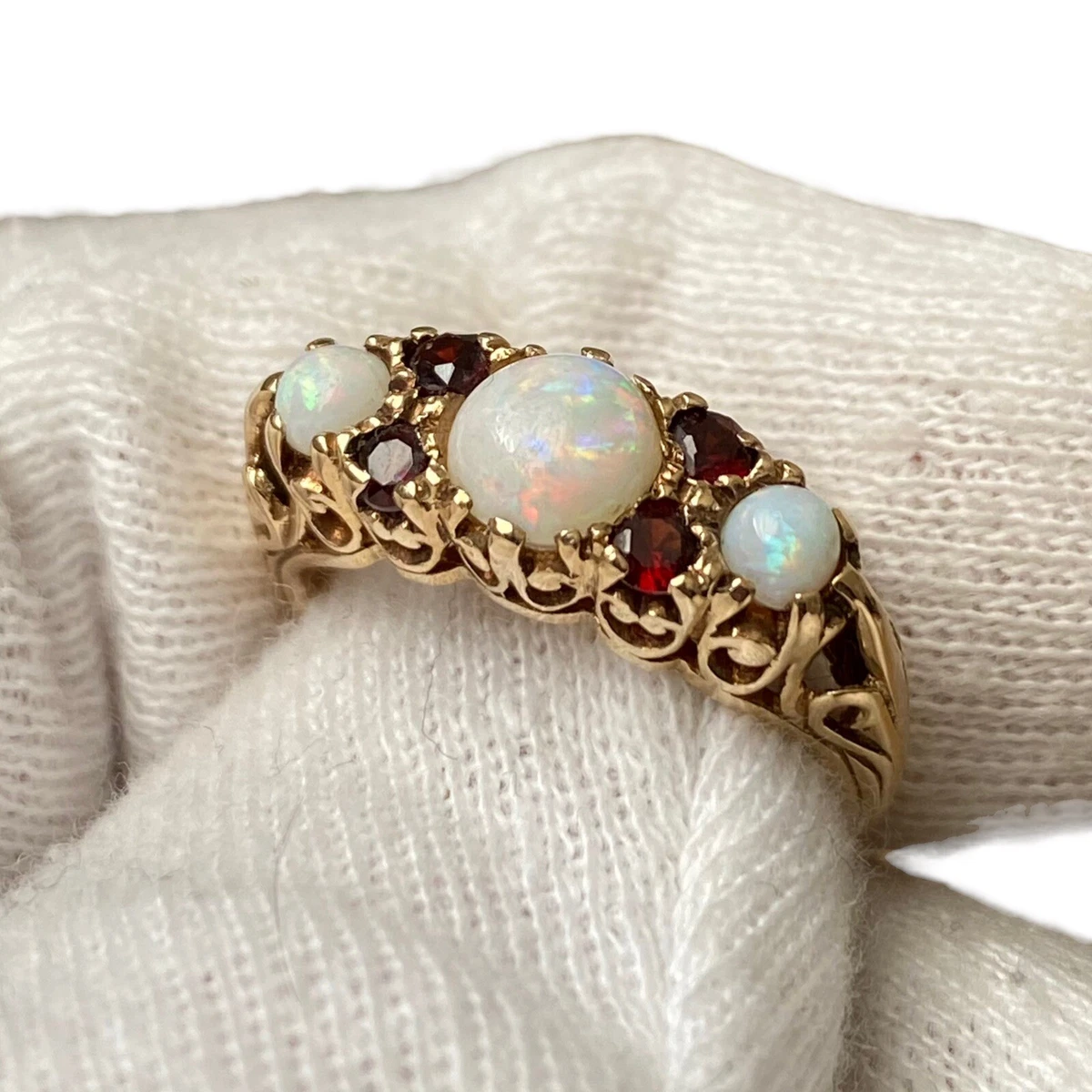 Opal and shop garnet rings