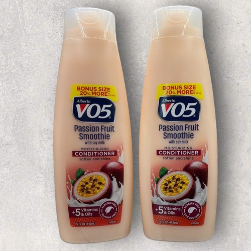 2 x VO5 Feuchtigkeitsspendende Spülung PASSION FRUIT SMOOTHIE mit Sojamilch 15oz EA - Bild 1 von 2
