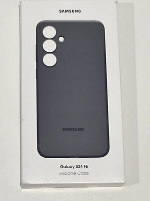 GENUINE Samsung Silicone Cover Case Galaxy S24 FE - Black