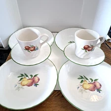 Corelle Chutney 2 Cup & Saucer 4 - 8 1/4'' Bowls