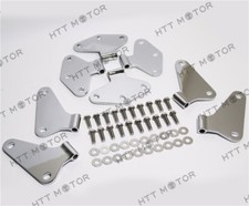 Jeep Wrangler Jk Body Door Hinge Set 8 Pc 4 Dr Chrome Stainless 2007-17