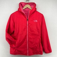THE NORTH FACE Jacket Youth XL 18 Girls Reversible Fleece Deep Pile Sherpa Pink