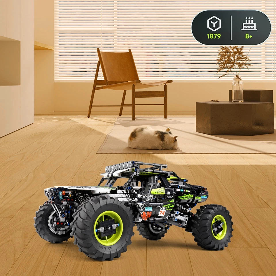 Mould King 18002 Buggy Off Road Ca 4WD APP RC Building Block Kit Giftr Kid Toy - Image 2 of 4