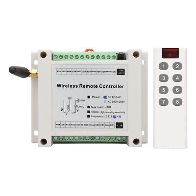 8-Kanal Relais 8CH 10A DC 12V 36V Lampensteuerung Funkschalter Relais Modul LIF