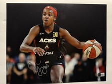 JACKIE YOUNG LAS VEGAS ACES  Hand Signed 11x14 NBA  BECKETT/COA