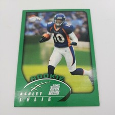 2002 Topps Ashley Lelie #363 Rookie Denver Broncos Football Card. rookie card picture