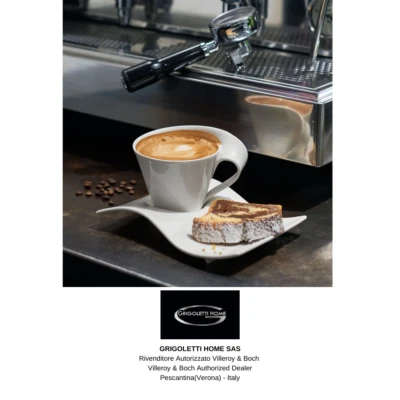 Villeroy & Boch - Tasse Café Lait + Plat Neuf Vague Café - 15% - Revendeur - Photo 1/4