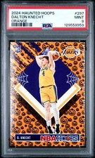 2024 PANINI HAUNTED HOOPS ORANGE #297 DALTON KNECHT PSA 9